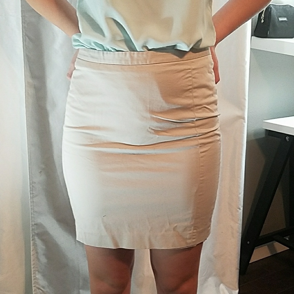 khaki womens express pencil skirt